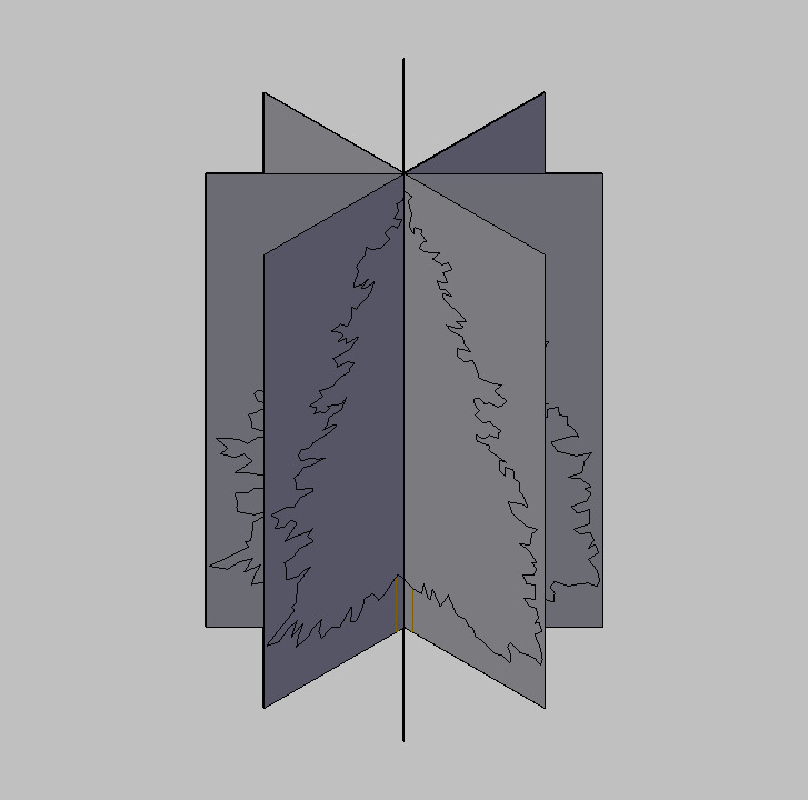 Bloque Autocad Vista de Árbol 31 en 3D